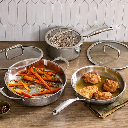 6-Piece Stainless Steel Cookware Set