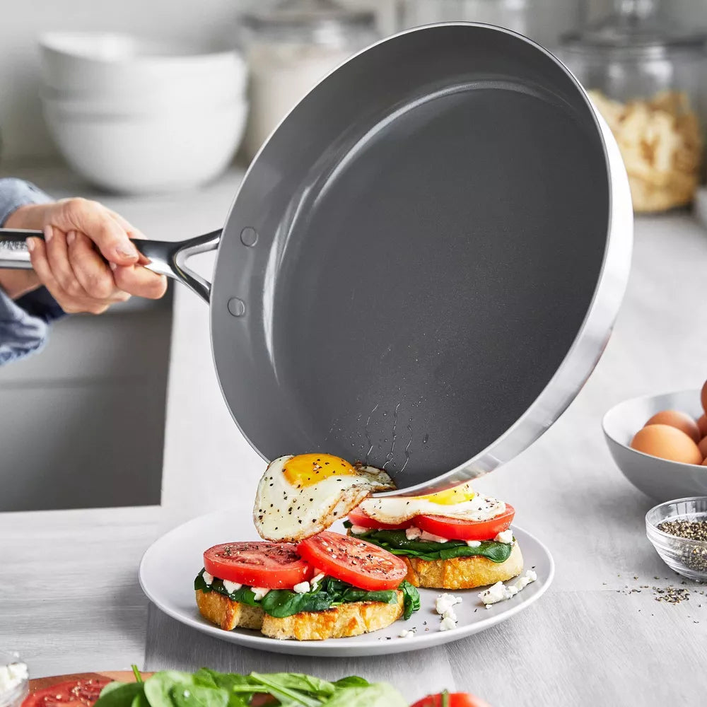 GreenPan GP5 Stainless Steel 5-PLY Healthy Ceramic Nonstick 13pc Cookware Set